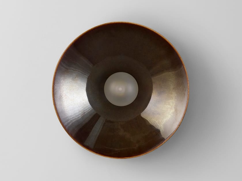 Applique a LED in ceramica ANTON CERAMIC BROWN Volker Haug Studio Edilportale