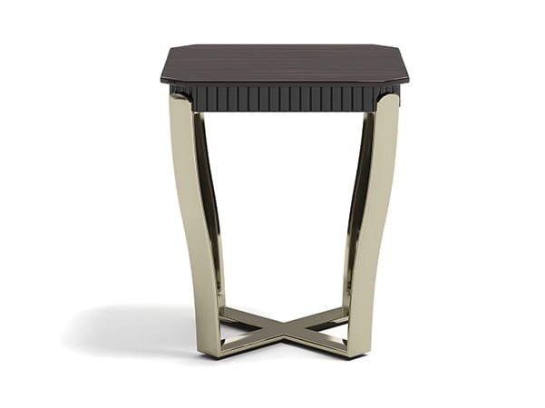 ARISTO MQ by Capital Collection - Tavolino quadrato in acciaio e legno - 2