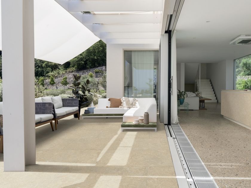 Full-body porcelain stoneware wall/floor tiles with stone effect ARKISTYLE SAND by Marca Corona