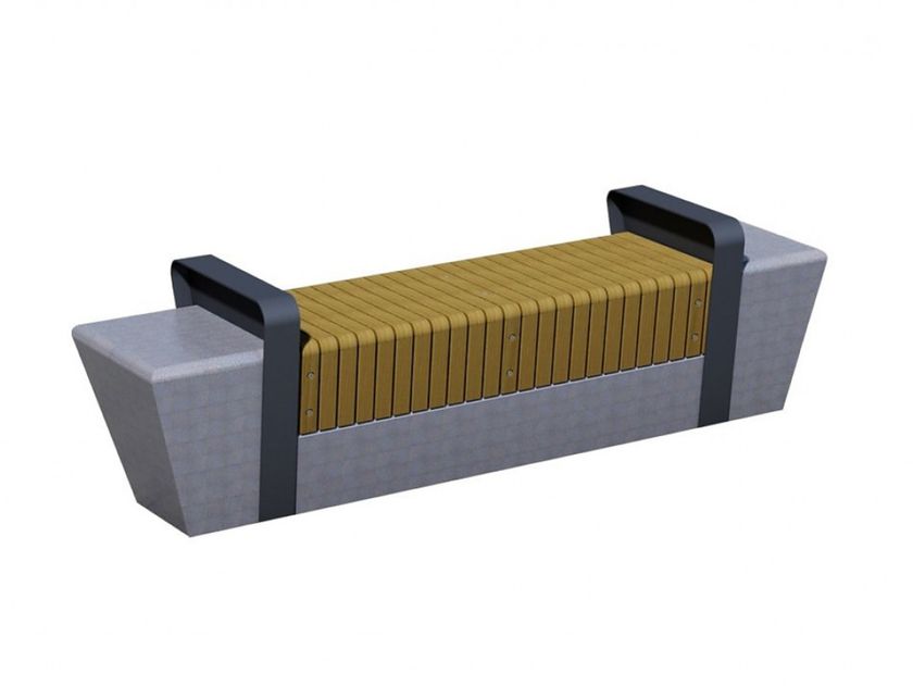 Backless wooden Bench ASHINGTON S By Euroform W