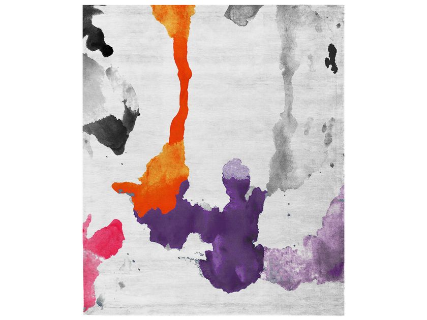 Handmade rectangular rug ATELIER BUENOS AIRES Nordic Raw / Abstract ...