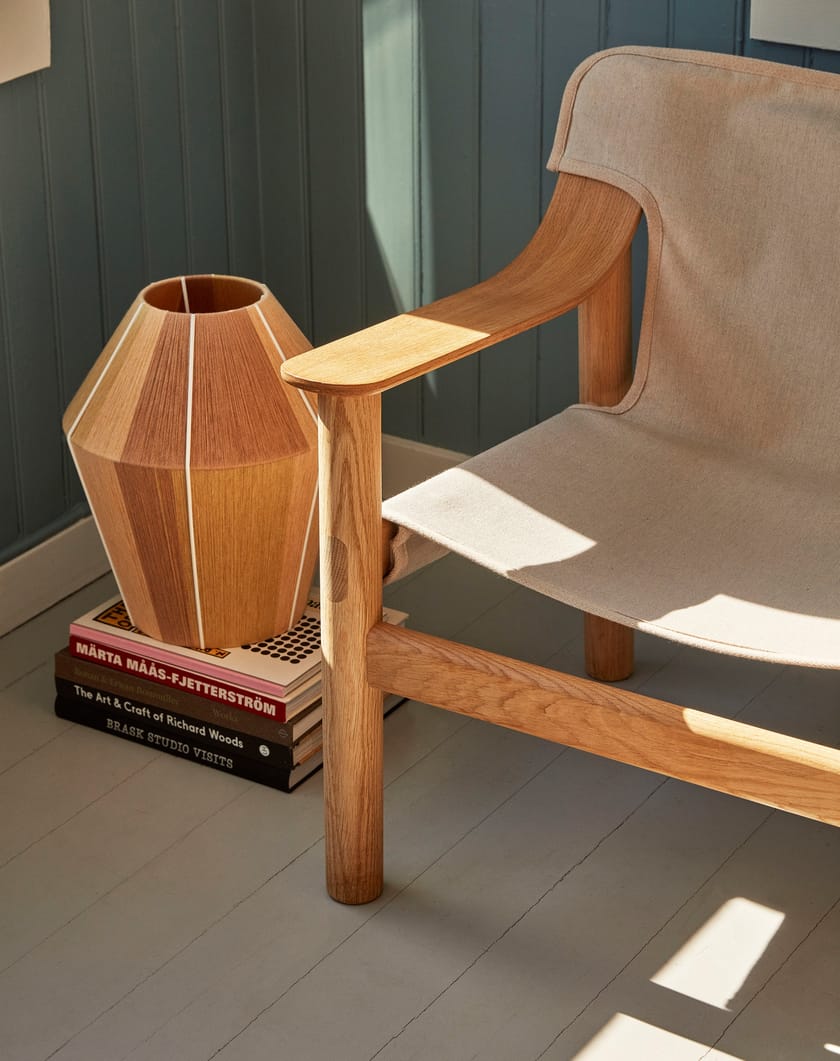 Canvas easy chair with armrests BERNARD CANVAS By Hay design Shane Schneck