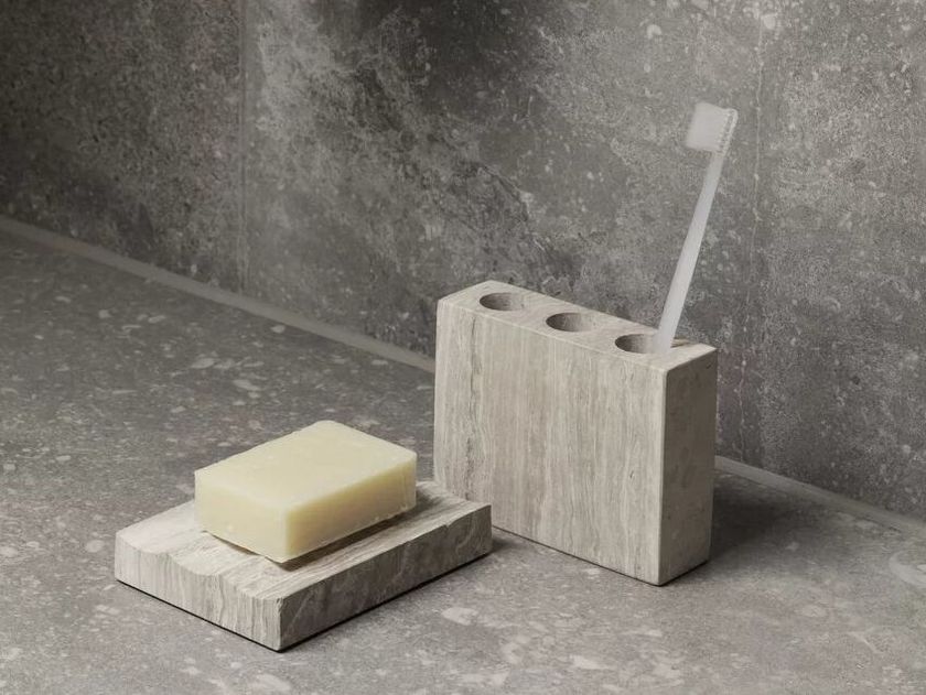 Portaspazzolino in marmo Andre