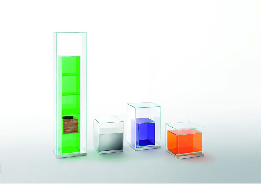 BOXINBOX Freestanding crystal bookcase By Glas Italia | design Philippe ...