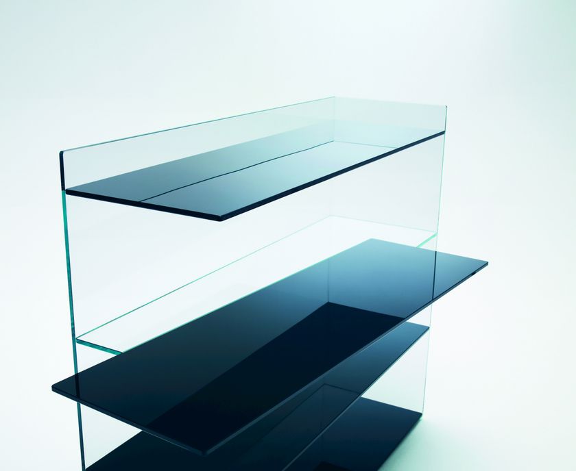 SLIDE | Bookcase Slide Collection By Glas Italia design Nendo