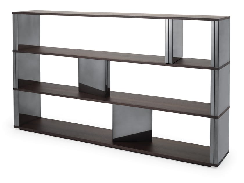 Sectional wood veneer shelving unit BRICK By HMD INTERIORS