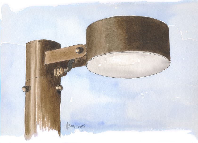 ACELUM by Aldo Bernardi - Testa palo a LED in ottone - 8