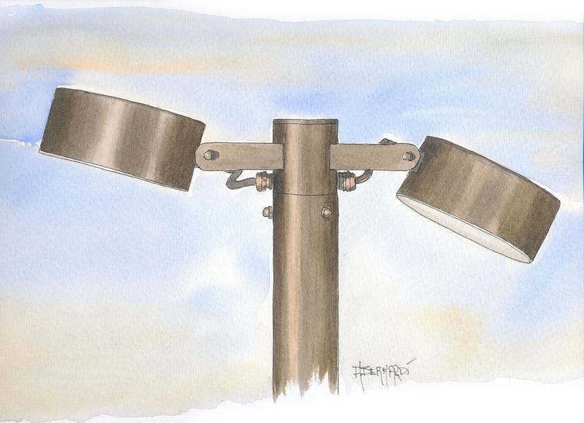 ACELUM by Aldo Bernardi - Testa palo a LED in ottone - 5