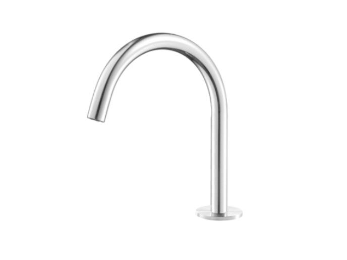 Bocca di erogazione in acciaio inox da piano per lavabo CANNE 005