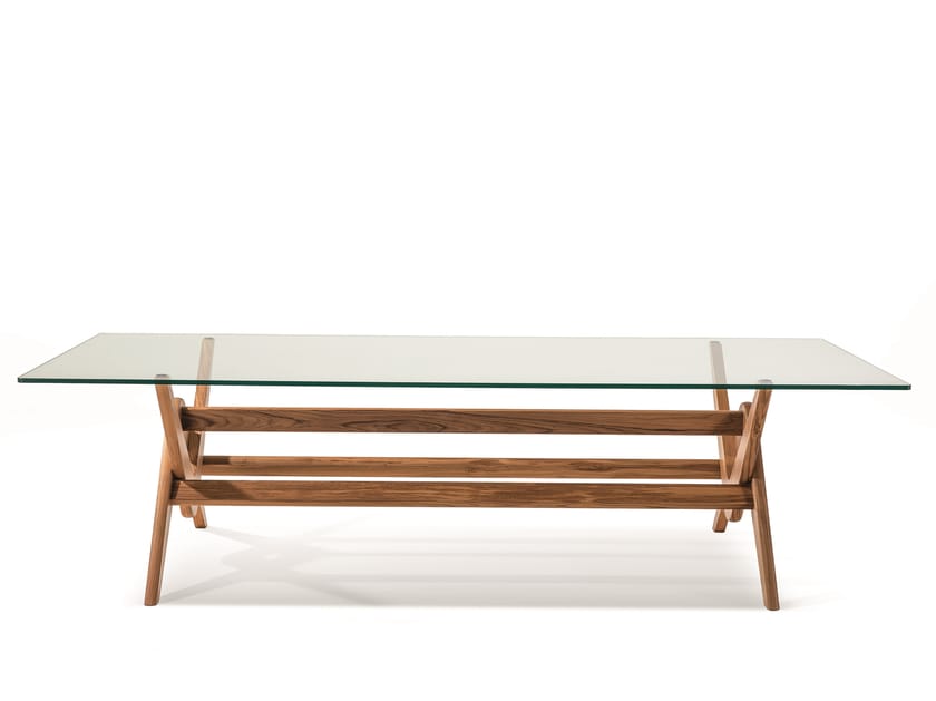 Tavolo in legno e vetro 056 CAPITOL COMPLEX TABLE by Cassina