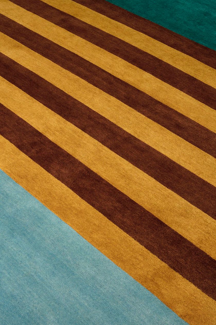 LES ARCS BRUN ABEILLE by cc-tapis - Tappeto fatto a mano in lana - 3