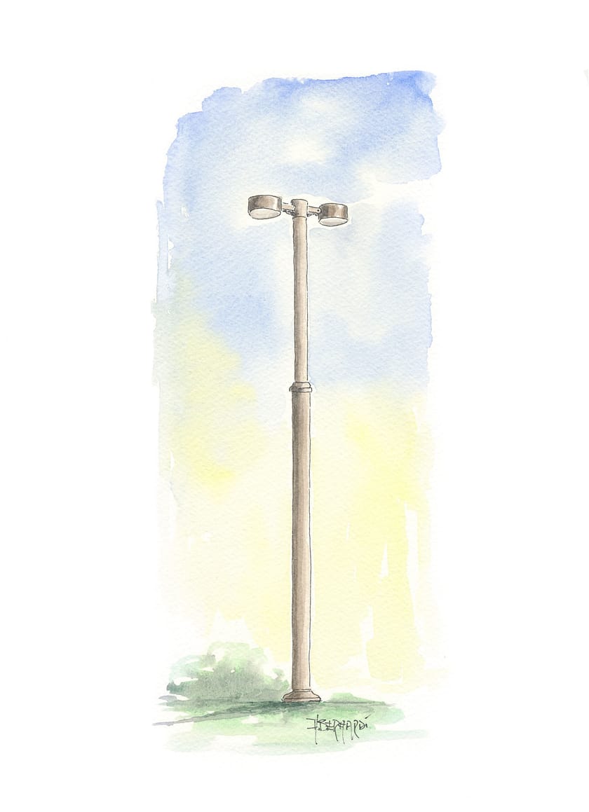 ACELUM by Aldo Bernardi - Testa palo a LED in ottone - 4