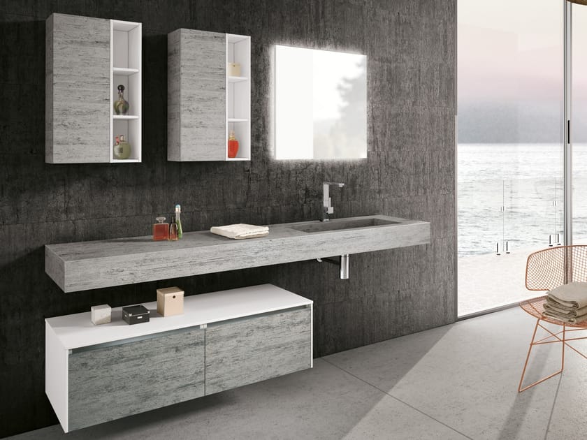 Suspended bathroom with drawers CHANGE 205 Change Collection By