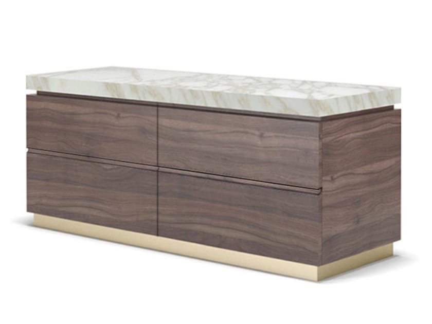 CHICAGO Wood veneer chest of drawers By Formitalia