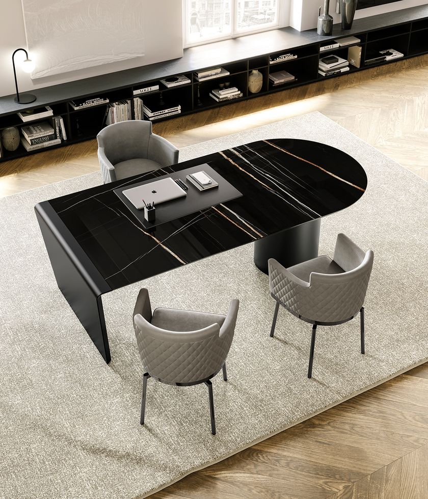 CILINDRO Ceramic writing desk with drawers By EFORMA | design Ollen Pal