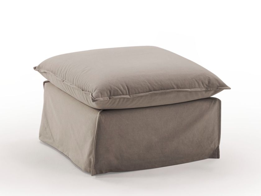 CLARKE Pouf quadrato in tessuto By Milano Bedding