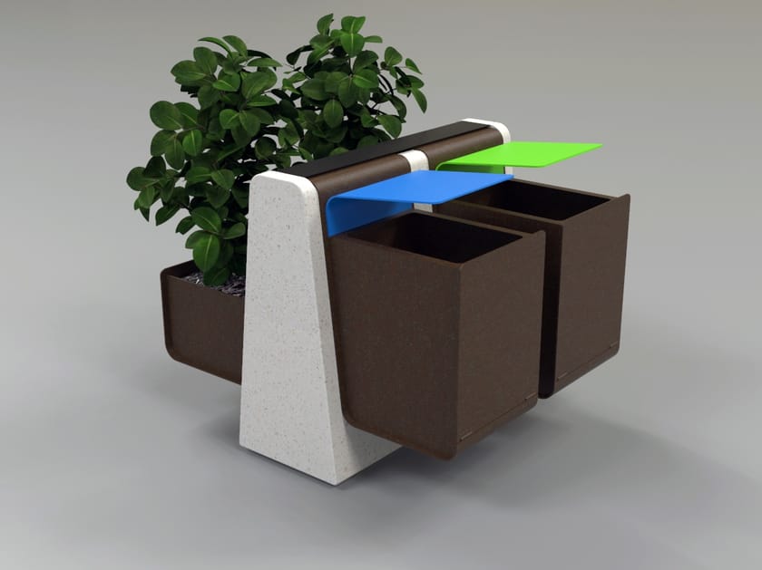 CLING Flower pot / litter bin By Viscio Urban Design design