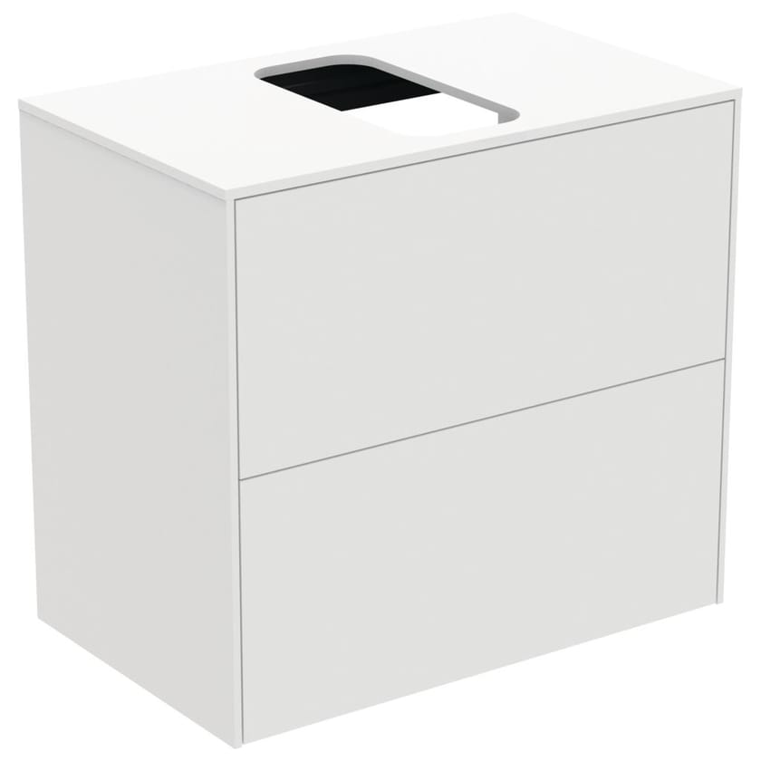 CONCA - T3946 by Ideal Standard - Mobile lavabo singolo sospeso con cassetti - 3