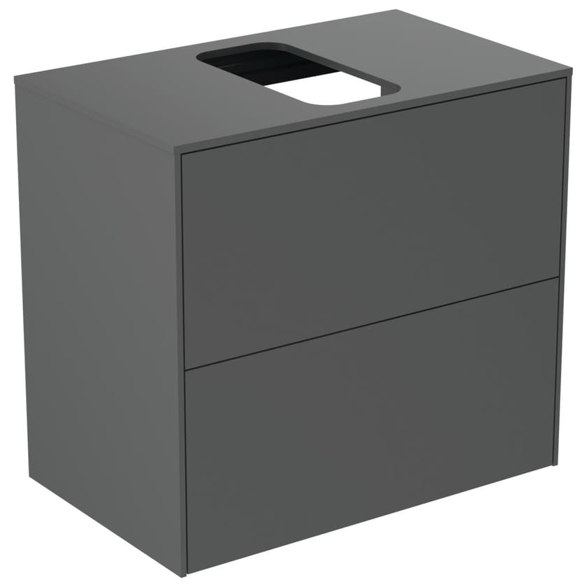 CONCA - T3946 by Ideal Standard - Mobile lavabo singolo sospeso con cassetti - 4