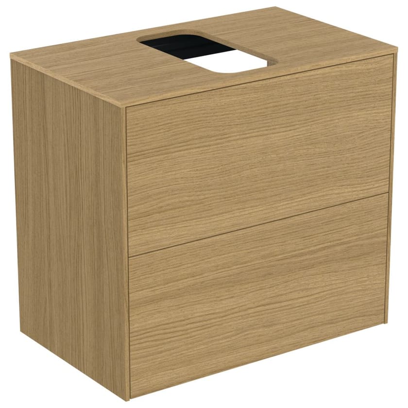 CONCA - T3946 by Ideal Standard - Mobile lavabo singolo sospeso con cassetti - 2