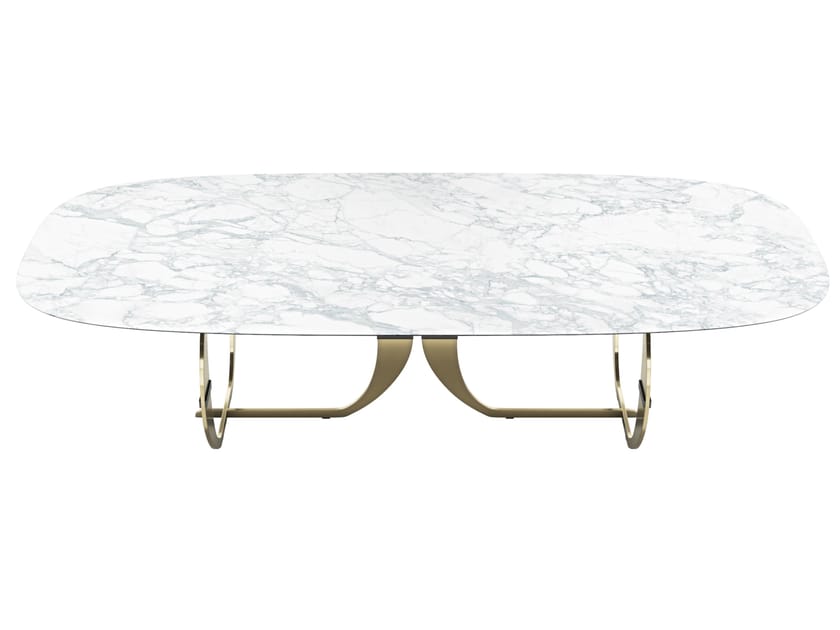 CONVIVIO by Capital Collection - Tavolo ovale da pranzo in marmo - 6