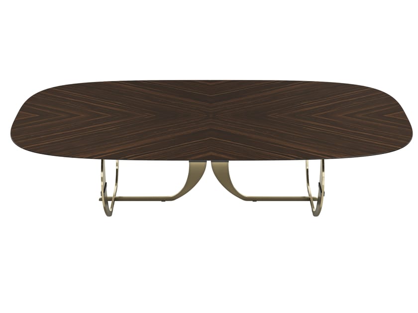 Oval wooden dining table CONVIVIO by Capital Collection