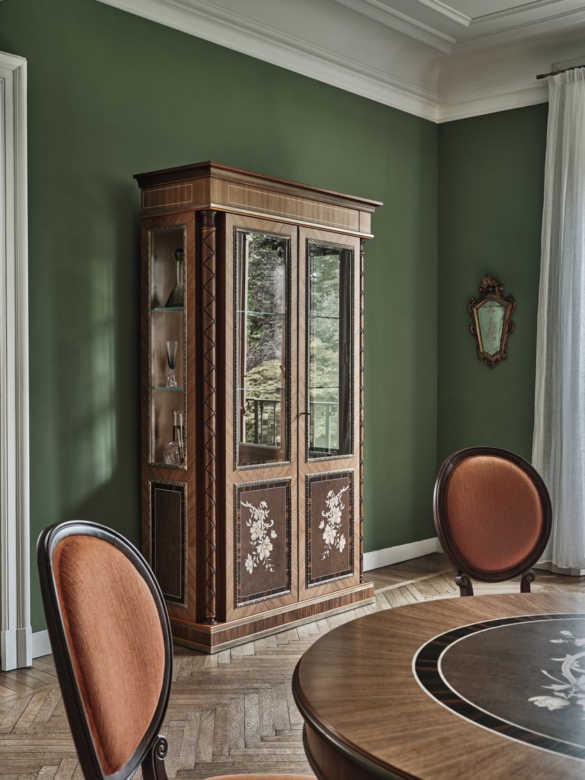 CROMIE Solid wood display cabinet By Bellotti Ezio