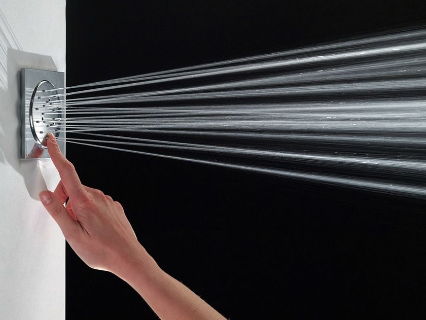 Cubic Reg Adjustable 1-spray side shower By Bossini | design Bossini