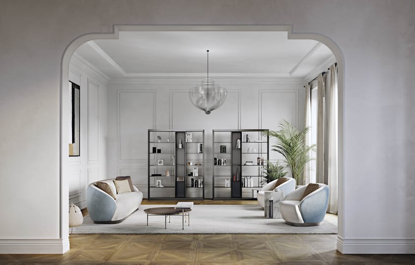 DEDALO by Capital Collection - Tavolino in legno con piano in marmo - 8