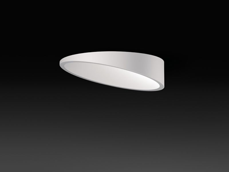 Adjustable aluminium ceiling lamp DOMO | Semi-inset ceiling lamp Domo ...