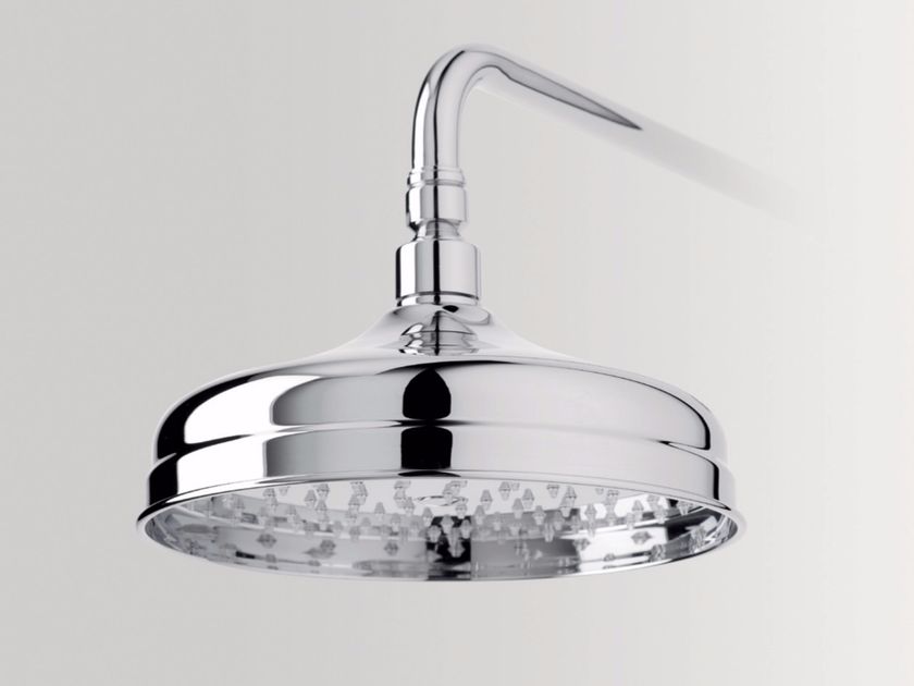 GPromise Soffione Doccia A Pioggia Con Braccio Regolabile 33 Cm - Metallico Alta Pressione, Estensione A Collo D'Oca, Garanzia 3 Anni - 3