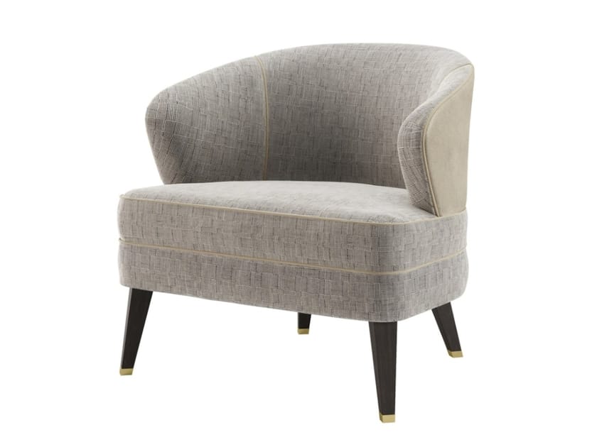 Fabric armchair with armrests DUBAI By FRATO