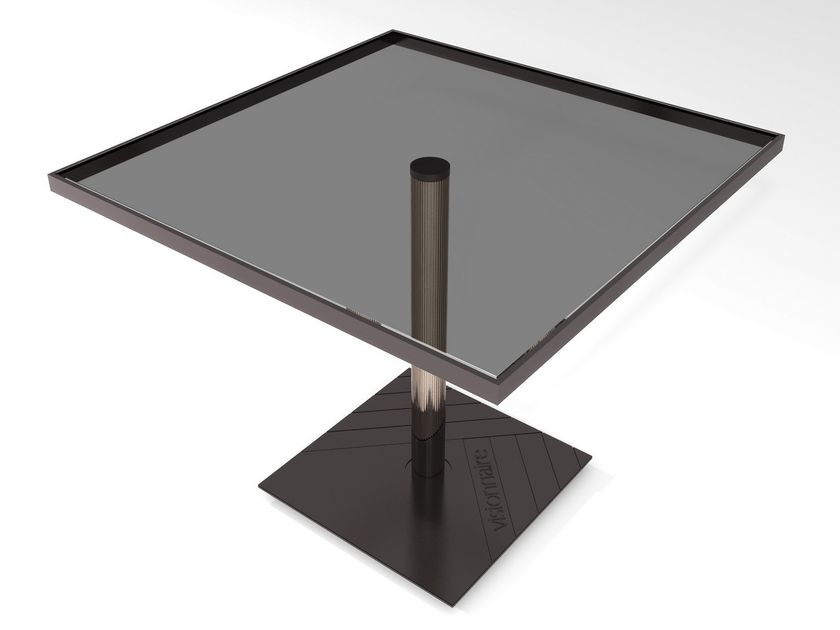 Square Glass Dining Table Dylan By Visionnaire Design Alessandro La Spada