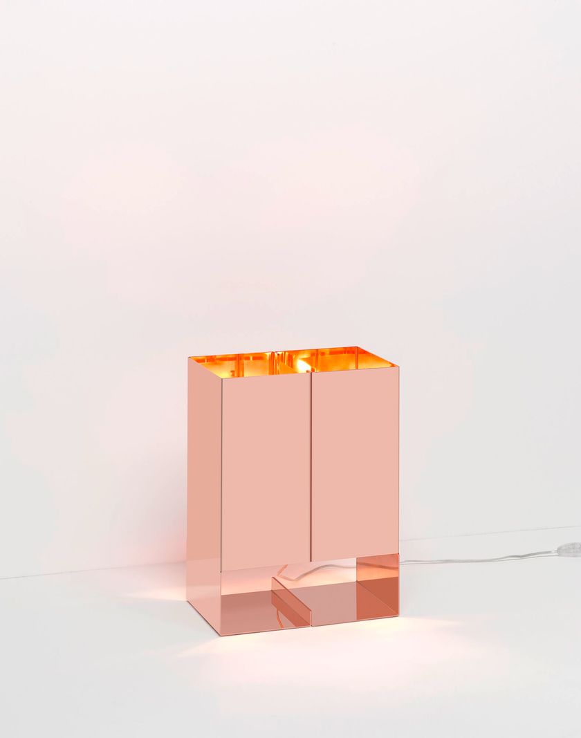 SEAM TWO SPECIAL EDITION Lampada da tavolo in rame By e15 | design Philipp Mainzer