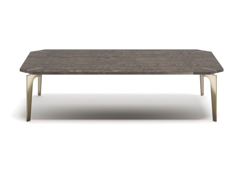 ECLECTIC R by Capital Collection - Tavolino basso rettangolare in acciaio e legno - 2