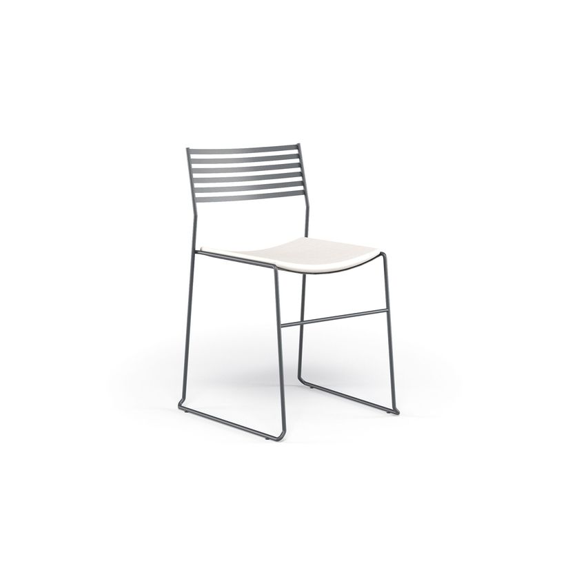 AERO Stackable sled base steel chair By Emu | design Paul Newman