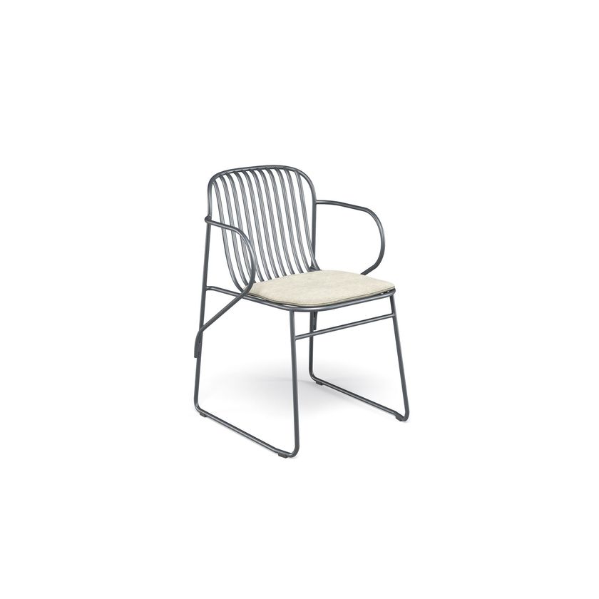 RIVIERA Steel garden chair with armrests By Emu | design LucidiPevere