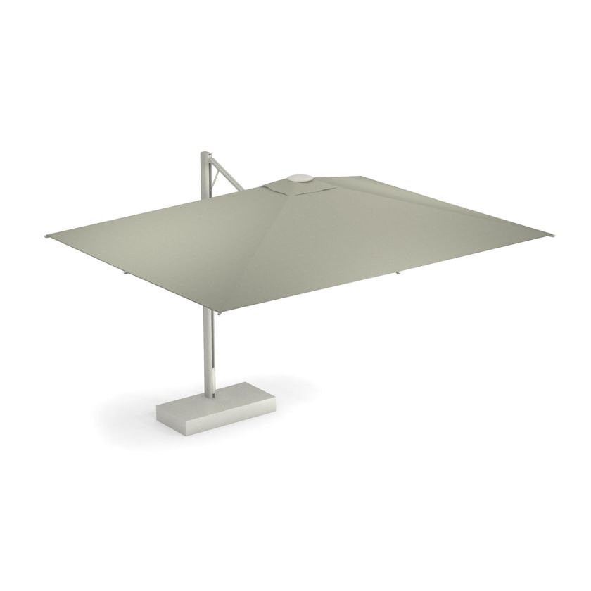 Ombrellone Sunbrella 270 Cm In Tessuto Acrilico - Struttura Alluminio, Inclinabile E Con Manovella - Per Giardino, Terrazza E Piscina