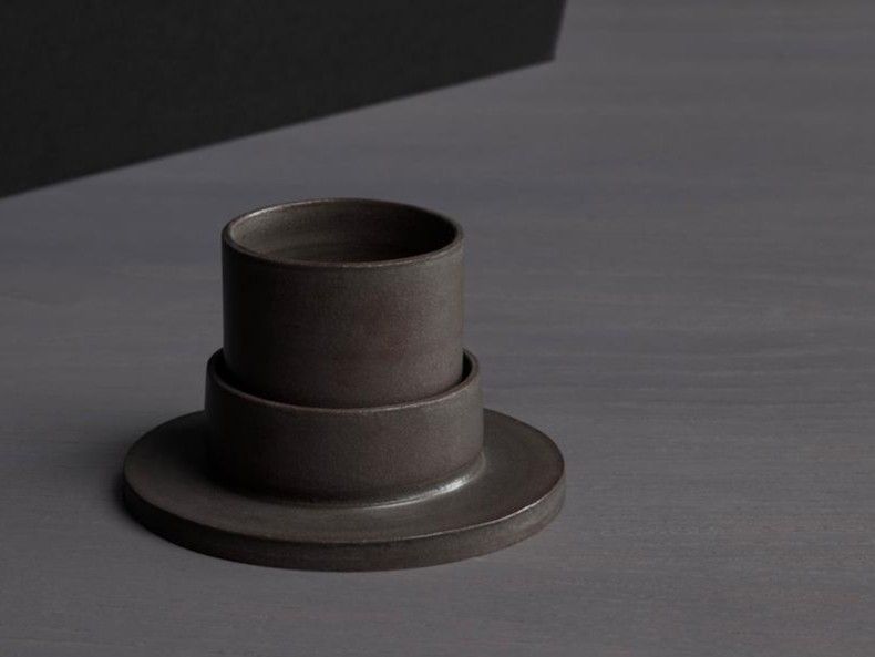 Tazza Mug alta in ceramica Foglie Verdi equo solidale Altromercato