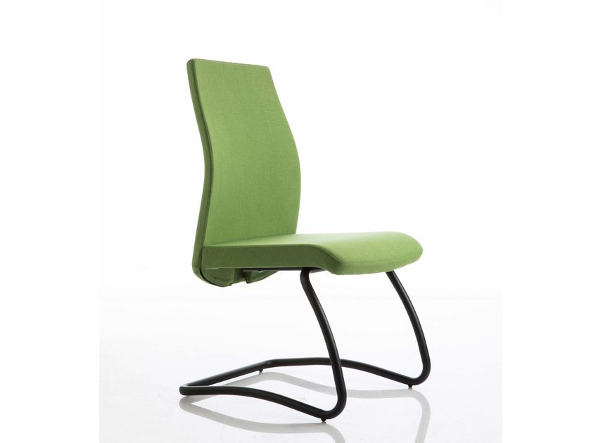 Sedia ufficio a slitta in tessuto SMARTOFFICE | Sedia ufficio in ...