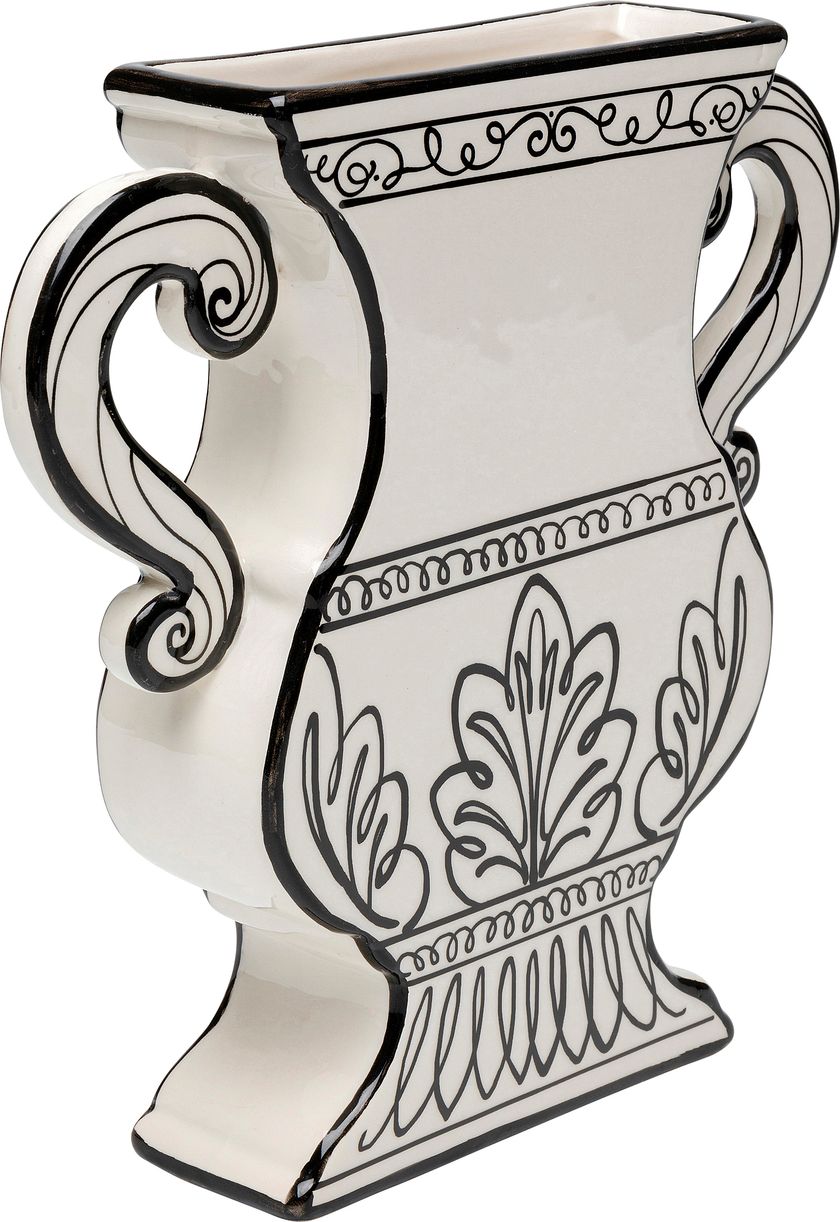 Vaso in gres smaltato fiore di loto F3-2