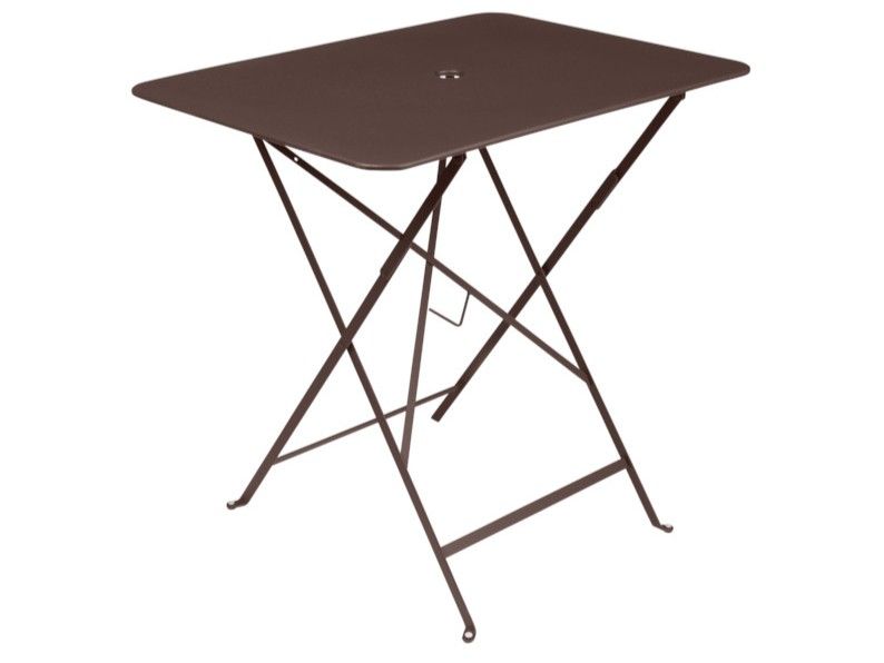 Folding rectangular steel garden table FERMOB - BISTROT By ...