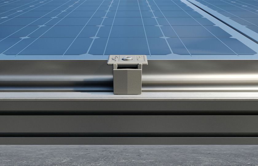 Profilo In Alluminio Per Montaggio Impianti Fotovoltaici - 2,45 Metri, Lega Resistente, Struttura Di Supporto - Foto 2