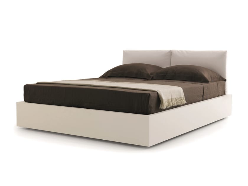 FIVE BOX Bed with upholstered headboard By Zalf