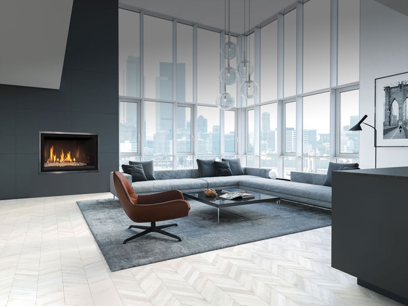 Gas built-in fireplace FV36 Timberline/Décor Landscape Collection By ...