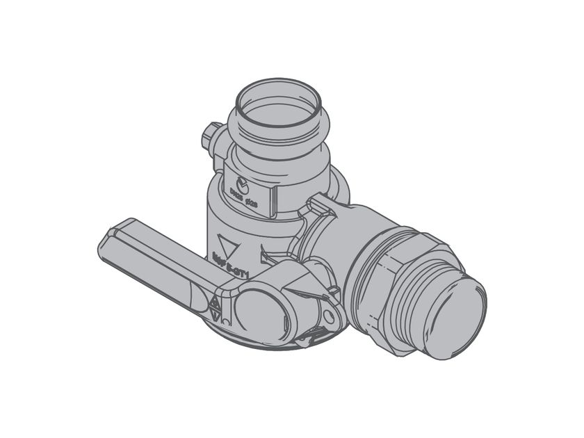 Staffa Contatore Gas Con Valvola 114 X 34 - Foto 11