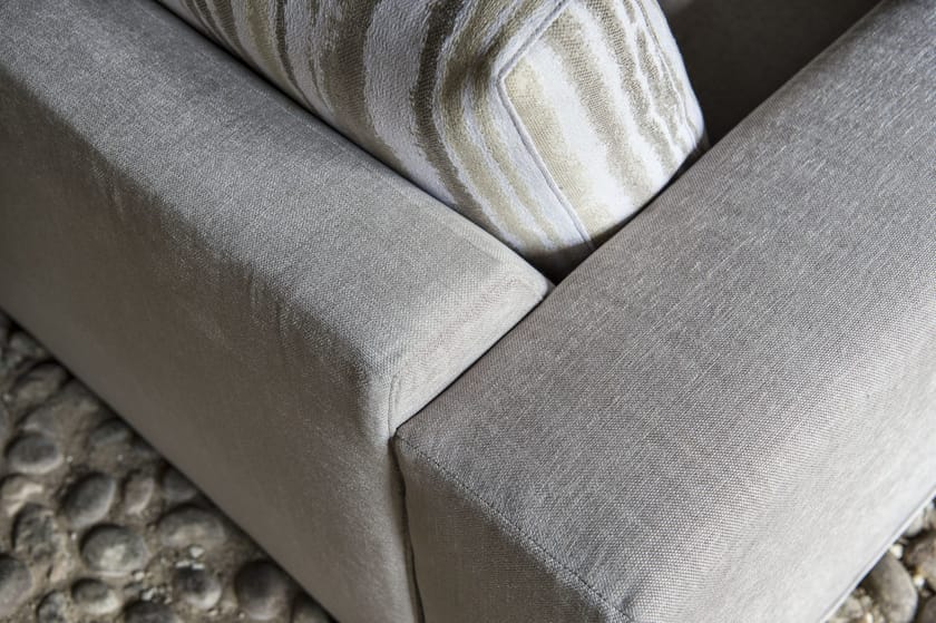 Fabric sofa with removable cover with chaise longue GERRY By Gobbo Salotti