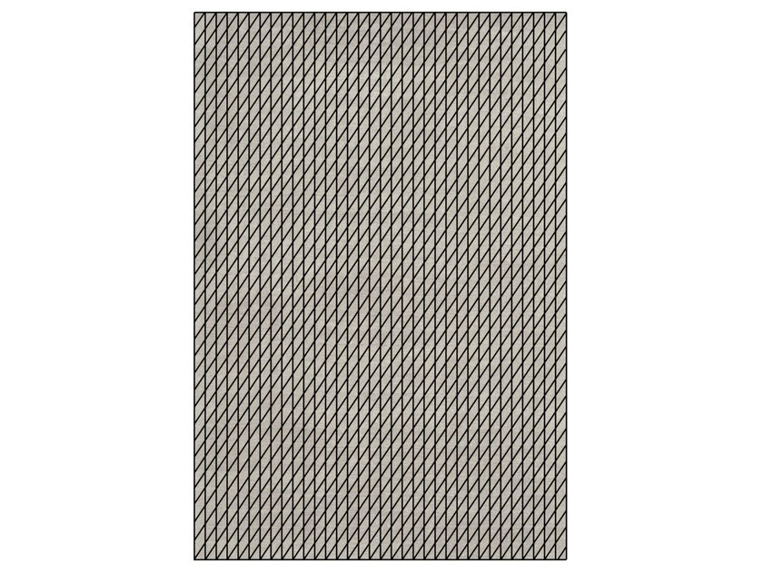 Handmade rectangular rug with geometric shapes HATCH III By I + I ...