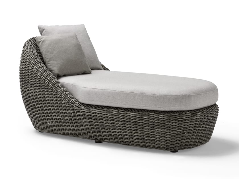 HERITAGE Shintotex® and fabric sun lounger By POINT design Mario Ruiz