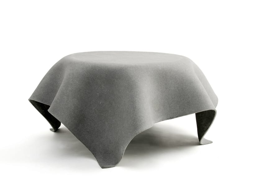 Low cement garden side table HOCUSPOCUS By SWISSPEARL Italia